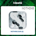 Nothing Ear (2) - In-ear Headphones True Wireless Earbuds, Putih dan Hitam, 11.6mm Driver, ANC hingga 40dB, IP54/IP55