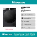 Hisense WF5S1075BB เครื่องซักผ้าฝาหน้า 10.5 กก. สีดำ