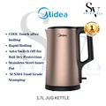 Midea MK-17PJ 1.7L Electric Jug Kettle - Dinding Berlapis Baja Tahan Karat, Kapasiti Besar, Keselamatan Tinggi