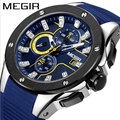 Megir 2053G Chronograph Watch - Jam Tangan Pria Olahraga dengan Fungsi Stopwatch dan Kalender