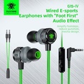 Plextone G15 Mark IV In-Ear Gaming Headset - Hitam, Hijau