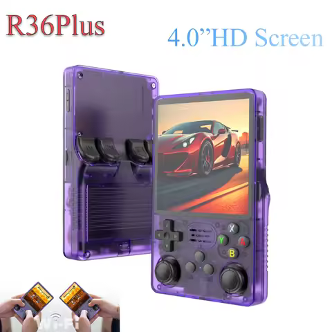 gba R36S Konsol Game Retro Mudah Alih - Hitam 64GB