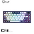 SARU COLOR TFT KX-81 คีย์บอร์ดเกมมิ่ง LED จอสี TFT พร้อมสวิตช์ TTC RED และ Cherry Profile Keycaps