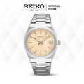 Jam Tangan Wanita Seiko SUR577P1 Quartz Classic Light Orange Dial Stainless Steel