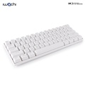 คีย์บอร์ดไร้สาย IWACHI IK-3 61ปุ่ม Mini RGB Mechanical Keyboard สีขาวล้วน
