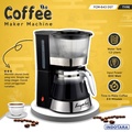 Mesin Kopi Ferratti Ferro FCM-643DST 1200ml Hitam - Pembuat Kopi Otomatis dengan Kapasitas 12 Gelas