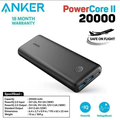 Anker PowerCore II 20000mAh IQ Quick Charge 3.0 A1260611 - Power Bank Kapasitas Tinggi