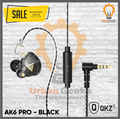 QKZ AK6 Headset In-Ear HIFI Sport Earphone Super Bass dengan Mikrofon - Hitam