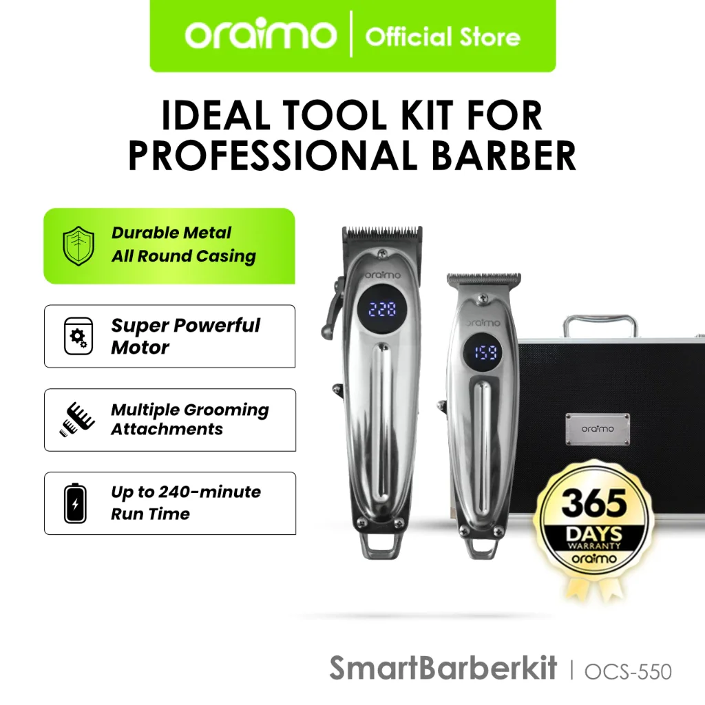 Oraimo OCL-550 Electric Shaver - Alat Cukur Elektrik Profesional dengan Motor Super Powerful