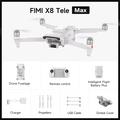 FIMI X8 Tele Max Drone 4K 60fps, 20km Jangkauan RokLink, 3-Axis Gimbal, GPS & AI Super Zoom