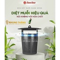 Đèn Bắt Muỗi Rạng Đông DBM01 5W - Kích thước 238x200mm, Màu Đen
