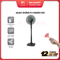 Quạt Đứng Sharp PJ-S40RV - 3 Cánh, Điều Khiển Từ Xa, Màu Trắng/Đen/Xám