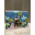 Furla Metropolis Mini Crossbody Bag Wanita - Kulit Metalik, 16x11x6.5cm