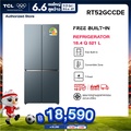 TCL ตู้เย็น 4 ประตู RT52GCCDE 521 ลิตร สี Glacier Blue
