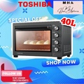 Toshiba TL-MC40EZF(GR) 40L Toaster Oven Hitam dengan Sistem Konveksi dan Pengaturan Mekanikal