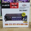 FLECO SN 808 BT Amplifier Stereo Hitam, Bluetooth, Karaoke, FM Radio