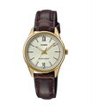 Casio LTP-V005 นาฬิกาข้อมือผู้หญิง สายหนัง ควอตซ์