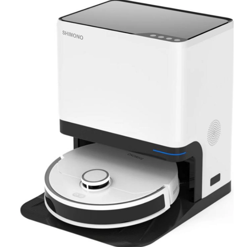 Robot Hút Bụi Lau Nhà Shimono LS68W - Trắng, Dung Tích 0.4L, Sức Hút 5300Pa