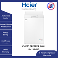 Haier BD-138HMC Lemari Pemuzuk 100L Putih - Kapasiti Besar, Pengendalian Suhu Manual & Bahan Anti-Bakteria