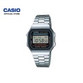 Casio A168WA-1 Jam Tangan Digital Perak Stainless Steel Unisex