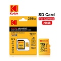 Kodak Micro SDXC 256GB High Speed Memory Card U3 A1 V30 - Kualiti Tinggi untuk Smartphone, Tablet & Kamera Digital
