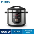 Philips HD2133/50 Viva Collection 5L Tekanan Elektrik Hitam, Perak