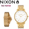 NIXON PORTER A1057-2042-00 クオーツ腕時計 40mmステンレスケース レザーストラップ