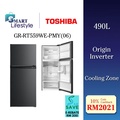 Toshiba GR-RT559WE-PMY(06) Peti Sejuk Inverter 490L Morandi Grey