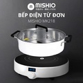Bếp Điện Từ Đơn Mishio MK218 - Kính Pha Lê, 1500W, Trắng, China (Trung Quốc)