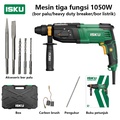isku Rotary Hammer Bor 750W/1050W Mesin Bor Beton