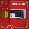 Lò nướng Sunhouse SHD4250S 50L - Đen Bạc, Kích thước 573x430x366mm