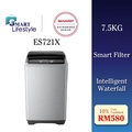 Mesin Basuh Sharp ES718X 7kg Top Load Kelabu