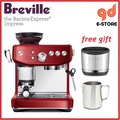 Breville BES876 Barista Express Impress Mesin Kopi Espresso Stainless Steel, Sea Salt, Black Truffle