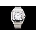 Cartier Santos de Cartier WSSA0064 39.8mm Jam Tangan Klasik Berbahan Aço dan Pele Crocodile