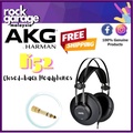 AKG K52 Closed-Back Headphones - Over The Ear, Hitam, 40mm Driver, 32Ω Impedance, 110dB Sensitivity