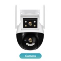 V380 Pro Waterproof 16MP Kamera CCTV Outdoor Dual Lens Berwarna Full ColorVu