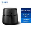 Nồi chiên không dầu Philips NA130/00 6.2 lít, màu Đen