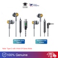 Plextone G26 In-Ear Earphone Gaming Earbuds Super Bass Dual Core - Putih