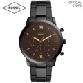 Fossil FS5525 Neutra Chronograph Jam Tangan Lelaki Stainless Steel Hitam 44mm