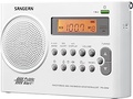 Sangean PR-D9W Portable AM/FM/NOAA Weather Alert Radio - White