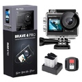 AKASO Brave 4 Pro アクションカメラ 20MP 4K 30fps 防水ケース付属 ブラック