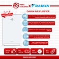 Pembersih Udara Daikin MC30YVMM - Putih, 23m², Electrostatic HEPA Filter