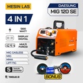Mesin Las Daesung MIG 120SE Inverter Portable untuk Baja, Kapasitas 30-120A