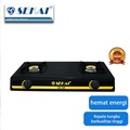 Sekai GS 92 Kompor Gas 2 Tungku - Hitam