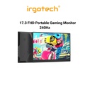 IRGOTECH 17.3 Portable Gaming Monitor - Layar IPS 240Hz, 100% sRGB, VESA Mountable