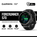 Garmin Forerunner 570 Smartwatch - 1.4" AMOLED Display, Titanium Case, GPS, 5 ATM Water Resistant