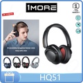 1MORE HQ51 SonoFlow Pro - Headphone Over-ear Hitam, Biru Tua dengan Bateri 100 Jam dan ANC 35dB