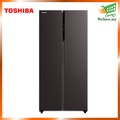 Toshiba GR-RS600WI-PMY(37) Side by Side Inverter Refrigerator 530L Satin Grey