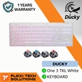 Ducky One 3 White - Keyboard Mekanikal 60%