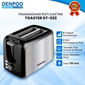 Toaster Denpoo DT-022D - Pemanggang Roti 7 Tingkat Penyesuaian Warna Hitam/Silver